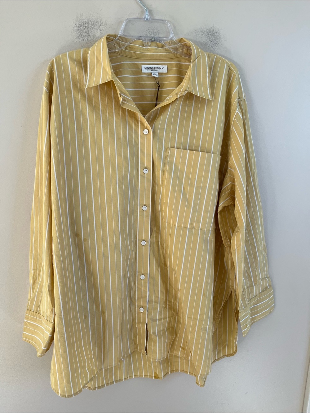 NWOT-Banana Republic Oversized Cotton Shirt, Extra Large